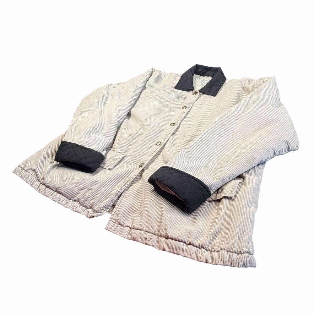 Blaire Quilted Corduroy Barn Jacket with Contrast‎ Collar Size XLG - Picture 5 of 16